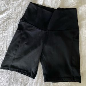 Black biker shorts
